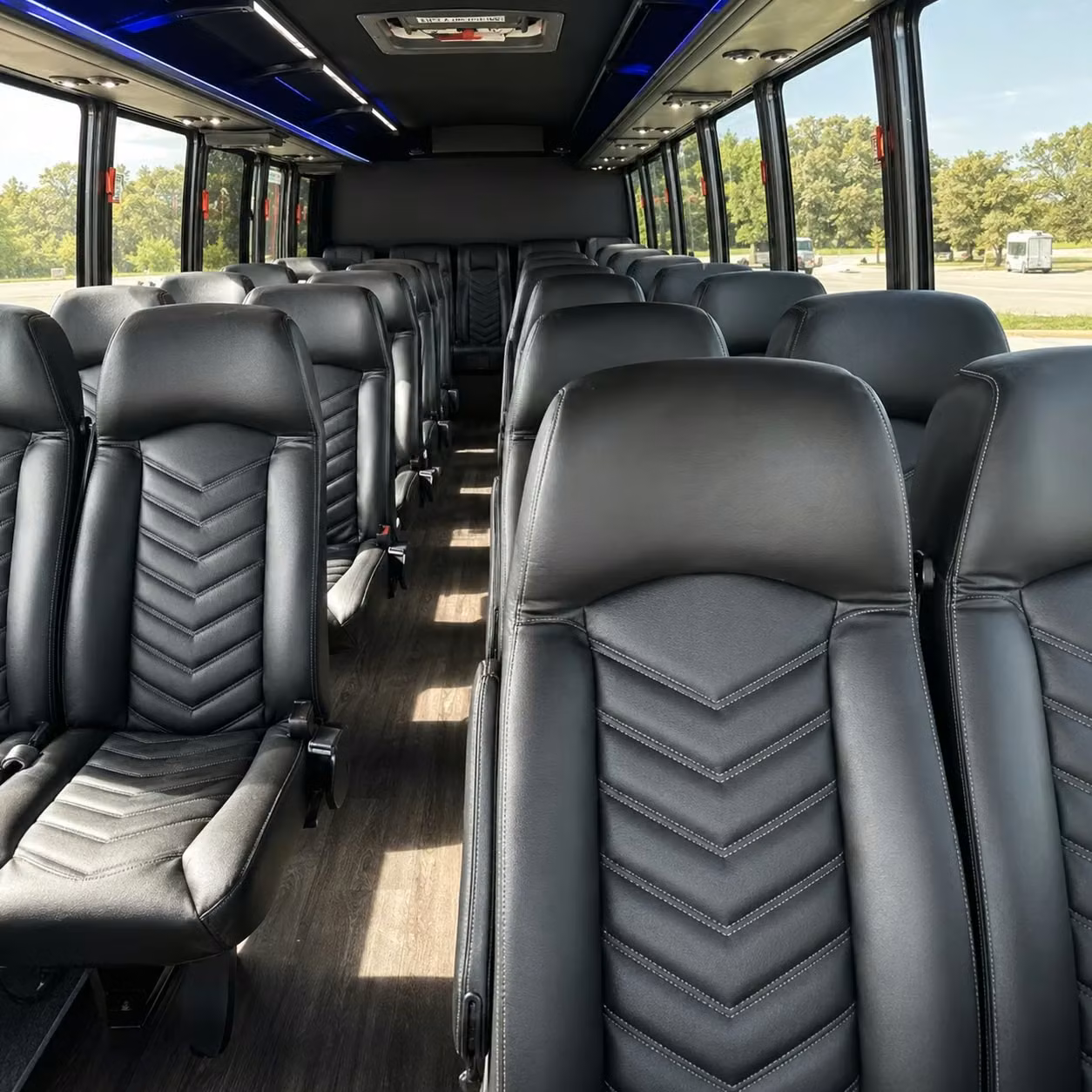 25 passenger minibus inside