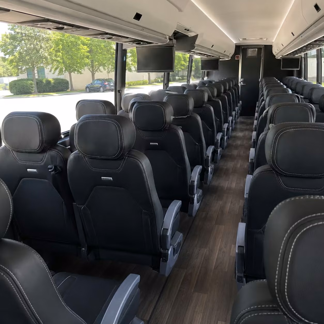 pflugerville charter bus rental interior